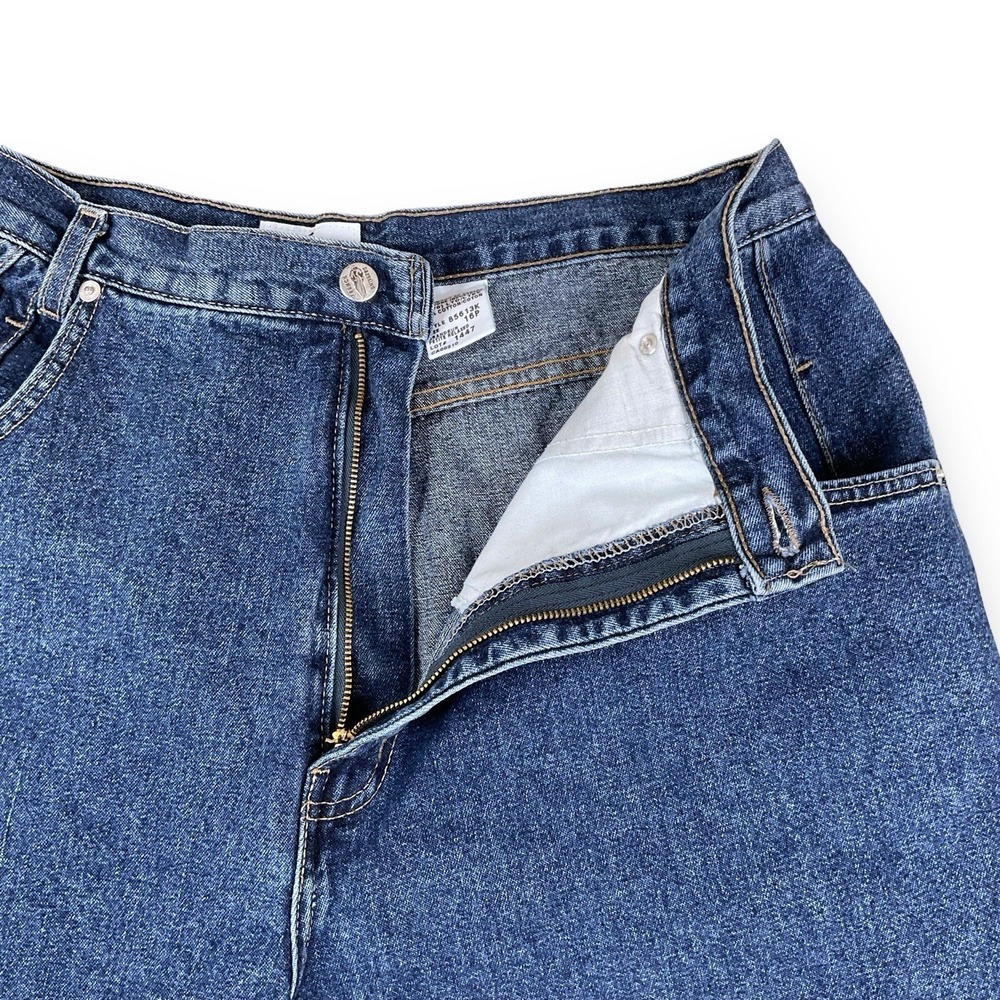 French Dressing Womens 16P 31x29 Blue Vintage High Rise Tapered Jeans Cotton EUC - Picture 8 of 16